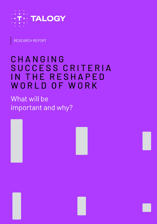 changing success criteria in the reshaped world of work cover image